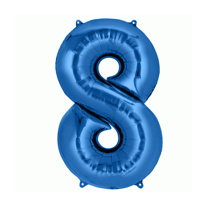 Folie Ballon 8 Blauw XL