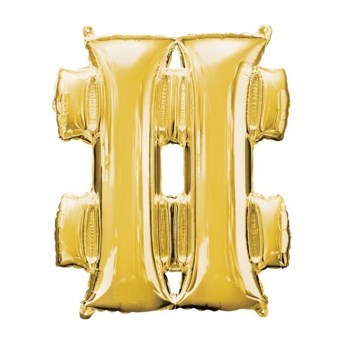 Folie Ballon # Goud 40cm