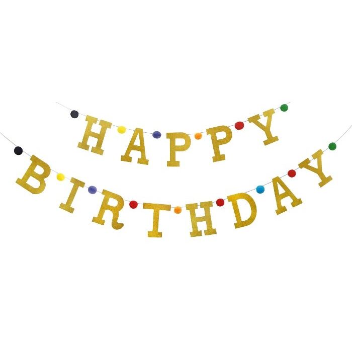 Slinger Happy Birthday Pompom