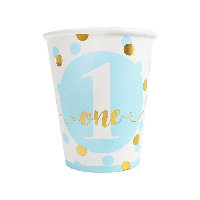 Beker One Blauw/Goud 