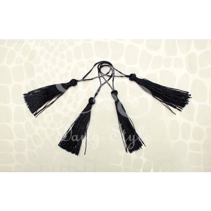 Decoratie Kwastjes Zwart