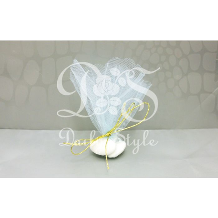 Tule Rondjes Kaal Ø24cm Blauw