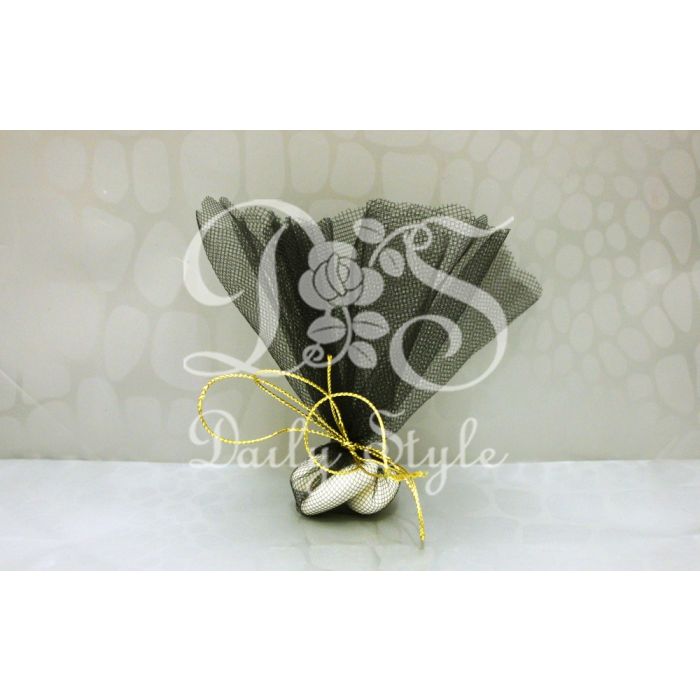 Tule Rondjes Kaal Ø24cm Zwart