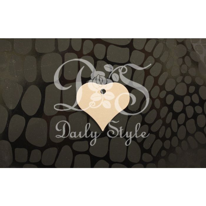 Bedankkaartje Hart Zilver