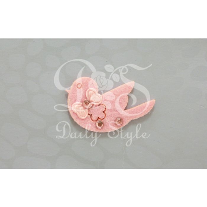 Decoratie Vilt Duifje Roze