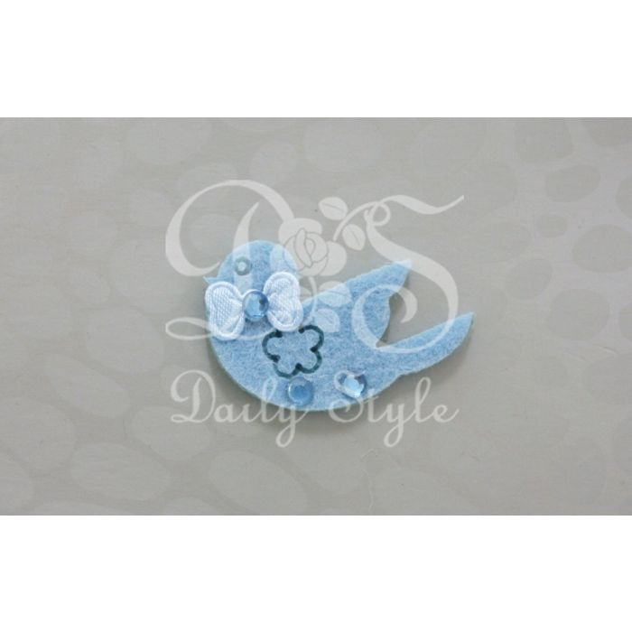 Decoratie Vilt Duifje Blauw