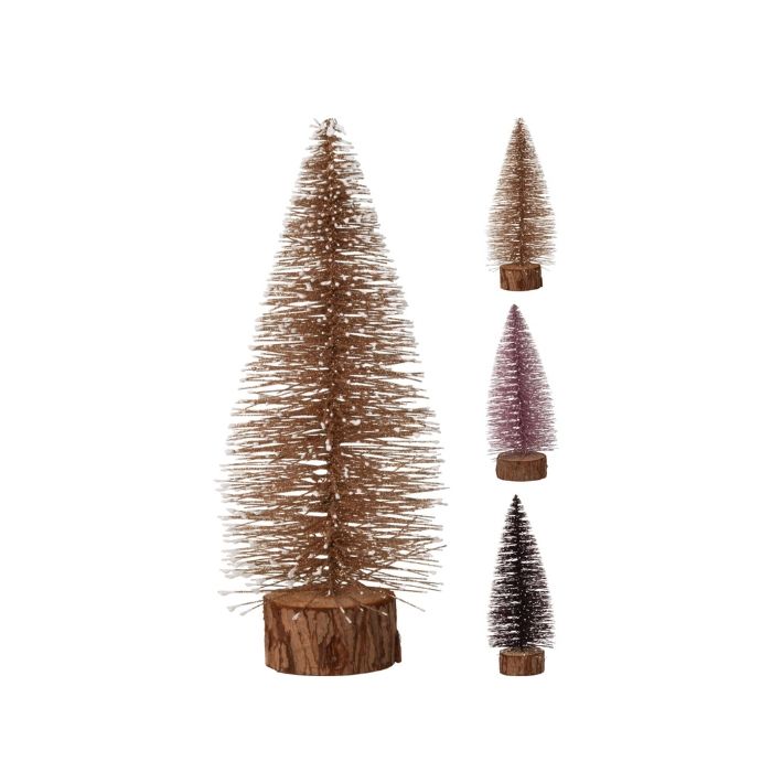Kerstboom Glitter Groot - 25cm met witte achtergrond