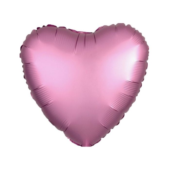 Folieballon Hart Matte Roze