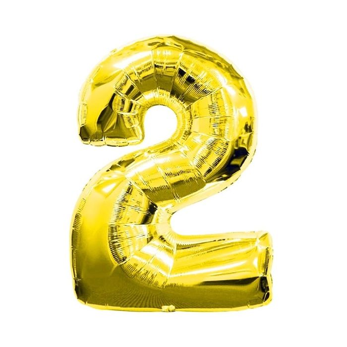 Folie Ballon 2 Goud 43cm