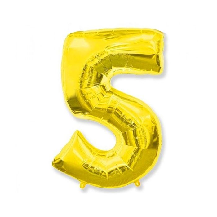 Folie Ballon 5 Goud 43cm