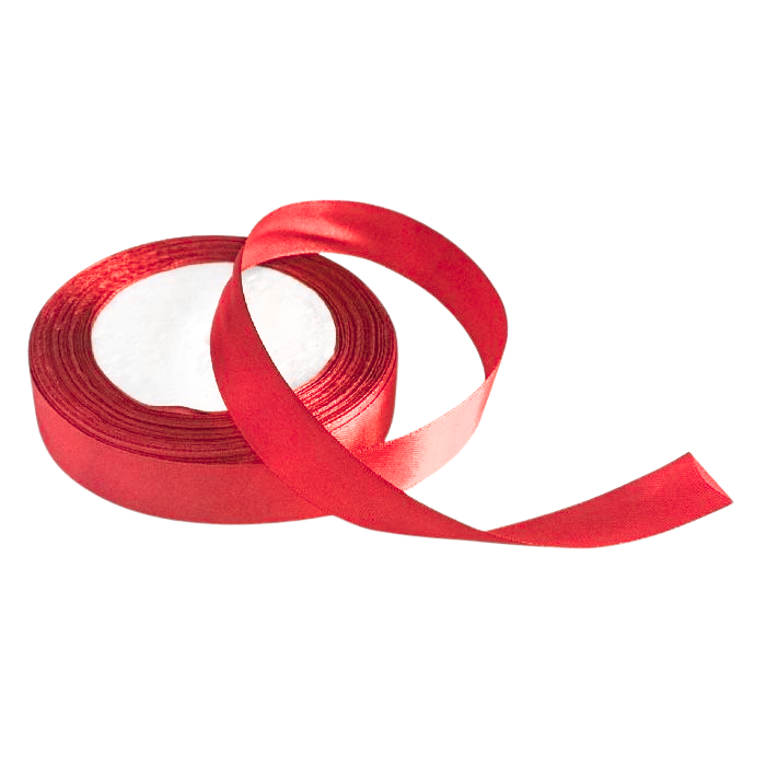 Satijnlint 2cm Rood