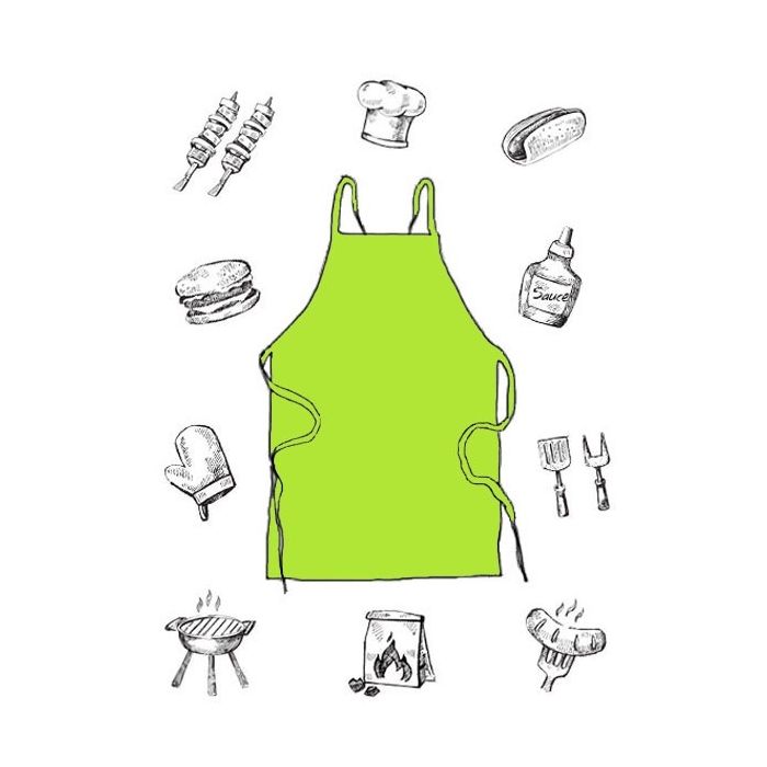 Wegwerp Schort 3-Delig Groen