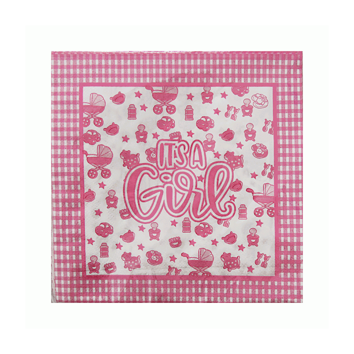 Servetten It's A Girl