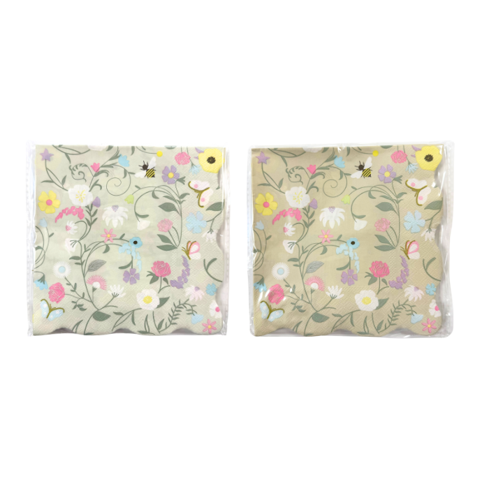 Papieren Servetten Pasen Bloemen - 20 stuks