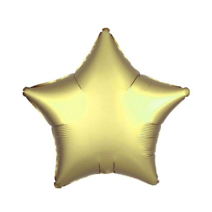 Folieballon Ster Matte Goud