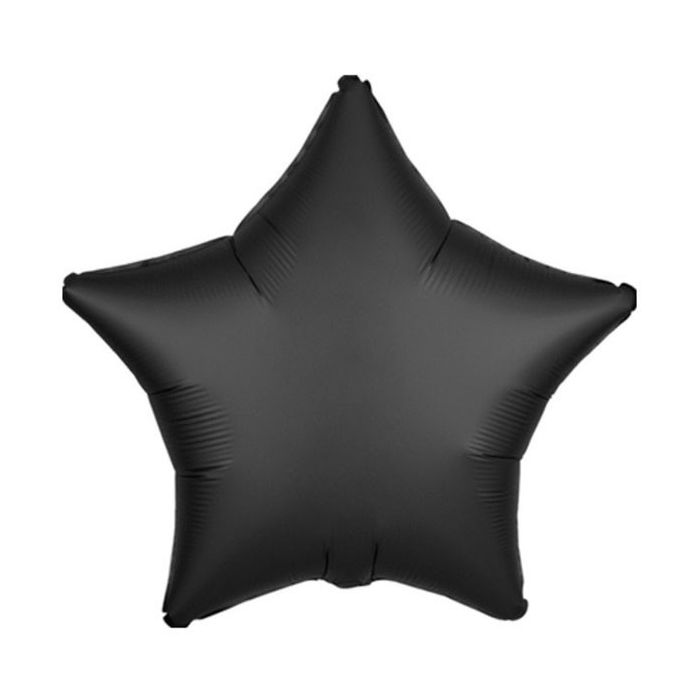 Folieballon Ster Matte Zwart