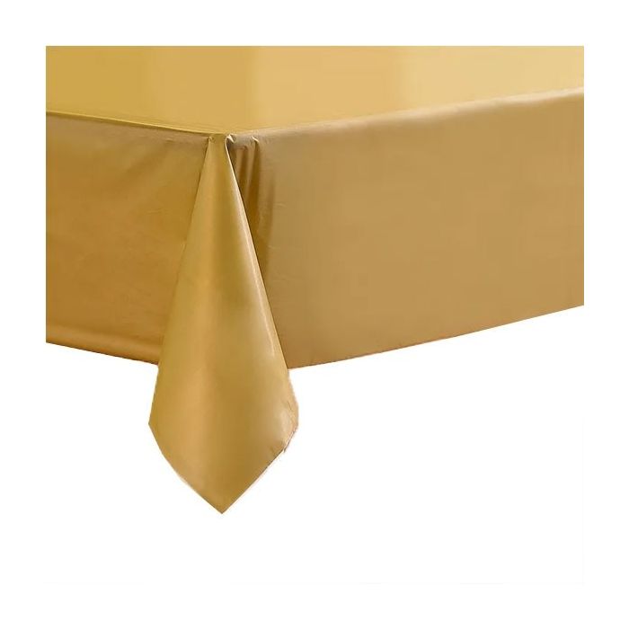 Plastic Tafelkleed Matte Goud
