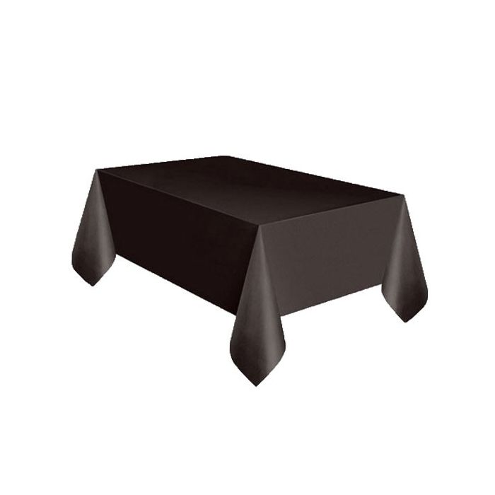 Tafelkleed Plastic Zwart XL