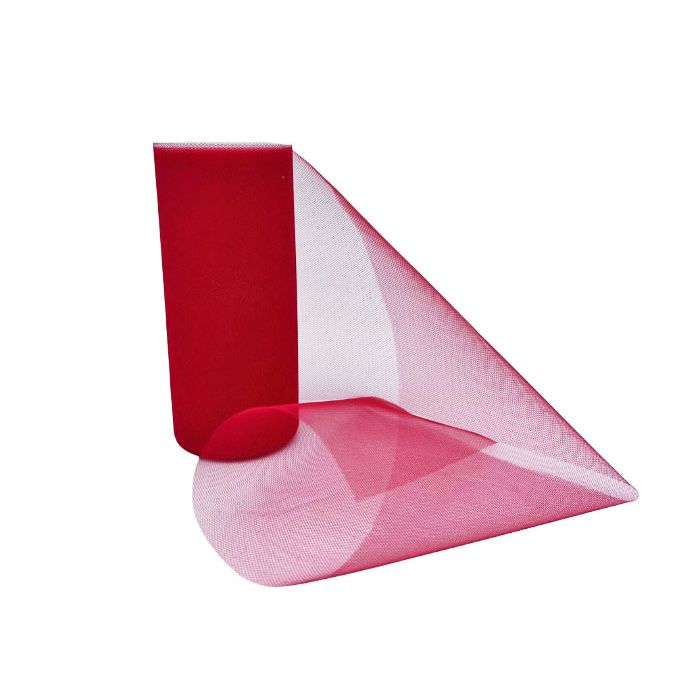 Tule Rol Rood - 15cm - 22 meter 