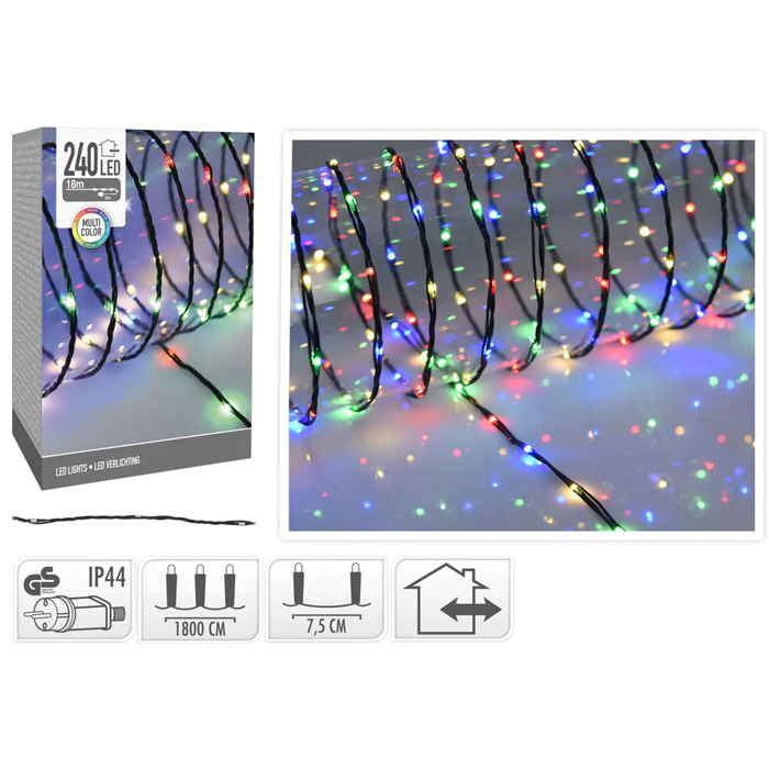 Verlichting 240LED Multicolor - 14,5 meter