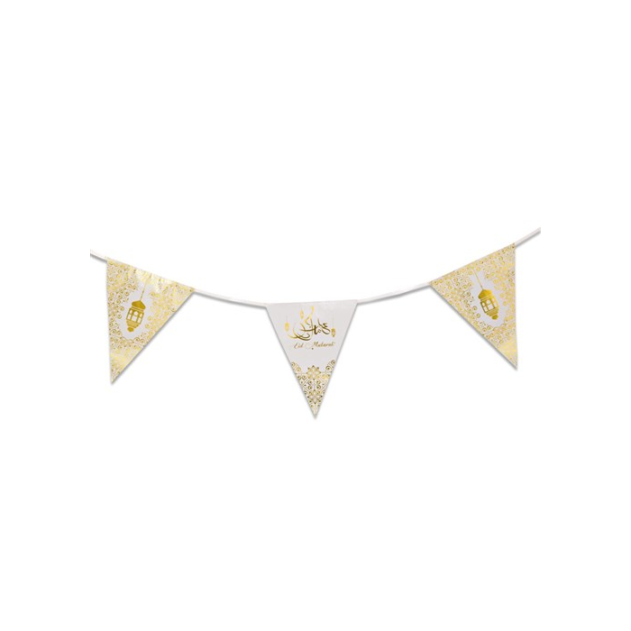 Plastic Vlaggenlijn Eid Mubarak 