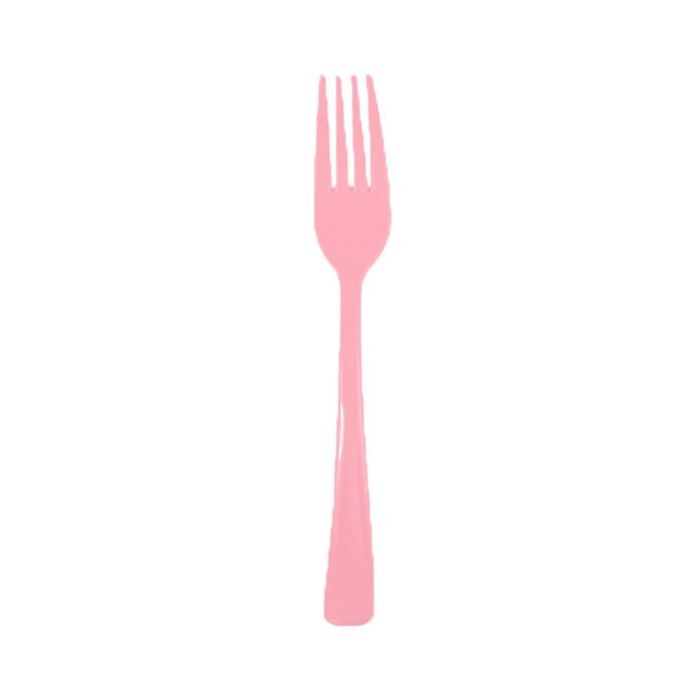 Plastic Vorken Roze - 2,5x18cm - 20 stuks 