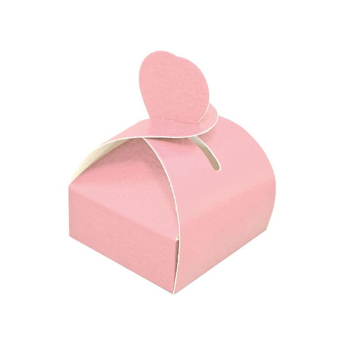 Vouwdoos Hart Relief Roze