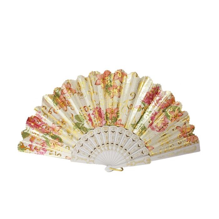 Waaier Shiny Blossom Wit