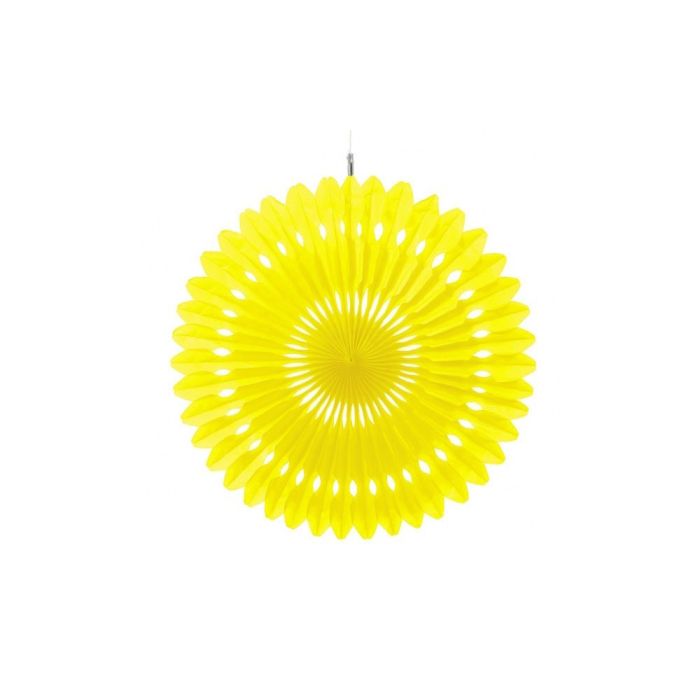 Deco Waaier XL Geel 2st