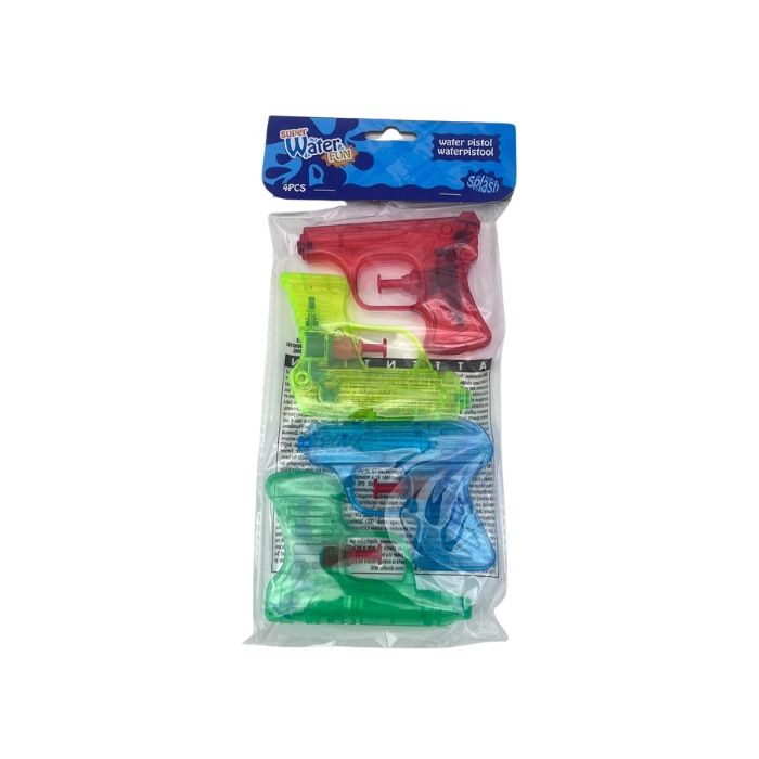 Waterpistooltjes - 4 stuks