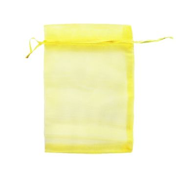 Organzazak L 13x19cm Geel