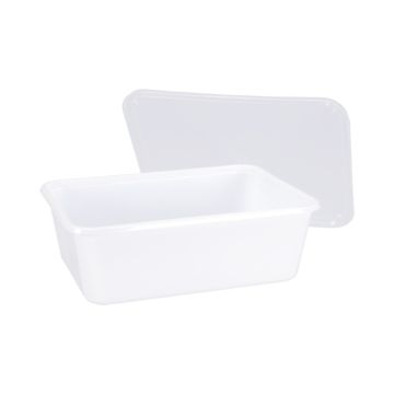 Maaltijdbak 1000ml - Wit - 10 stuks