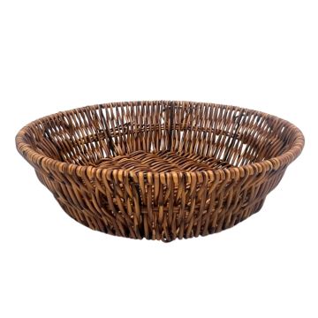 Mand Rond Bruin (25cm)