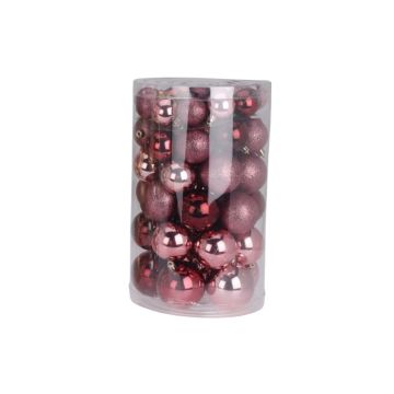 Kerstballen Rood 60 stuks