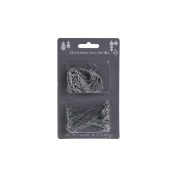 Kerstboomhaakjes Zilver - 150 stuks