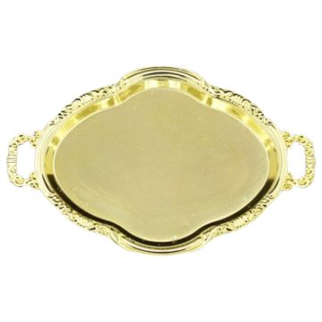 Mini Dienbladen Ovaal Goud (12st)