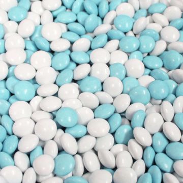 Chocolade Lentilles LichtBlauw/Wit