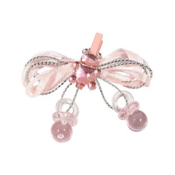 Strikje Beer & Speentjes Roze