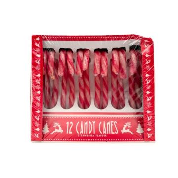 Rood & Witte Candy Canes - 12 stuks