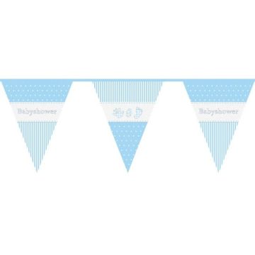 Vlaggenlijn Babyshower Blauw