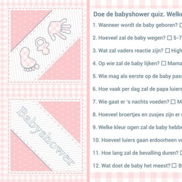Servetten 'Babyshower' Roze