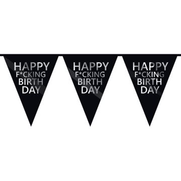 Vlaggenlijn 'Happy F*cking Birthday'