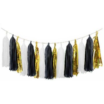 DIY Tassel Garland Zwart/Goud