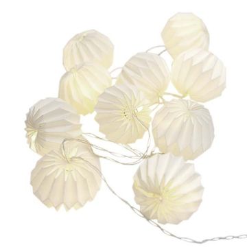 Origami Lampion Slinger Wit