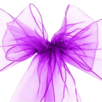 Stoel Sjerp Organza Paars