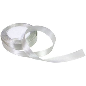 Satijnlint 2cm Zilver