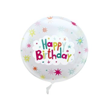 Bubble Ballon Happy Birthday (60cm) 