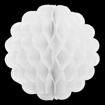 Honeycomb PonPon Ø28cm Wit