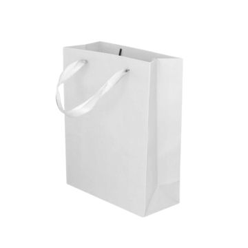 Kartonnen Cadeautas M Wit (12st)