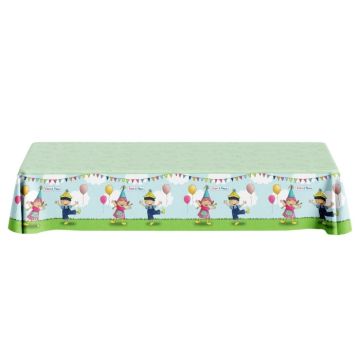 Papieren Tafelkleed Fien en Teun